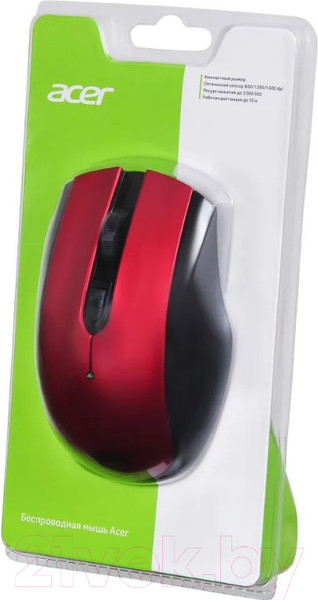 Изображение товара Мышь Acer OMR032 / ZL.MCEEE.009 (черный/красный)