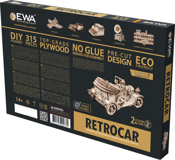 Изображение товара Автомобиль игрушечный EWA Ретромобиль