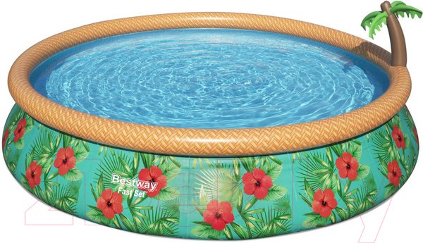 Изображение товара Надувной бассейн Bestway Paradise Palms 57416 (457x84, с фильтр-насосом)