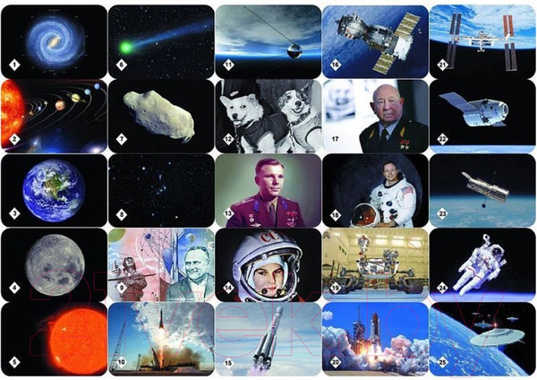 Изображение товара Настольная игра Нескучные игры Мемори Космос / 7208