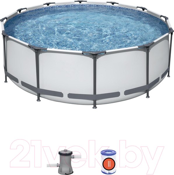 Изображение товара Каркасный бассейн Bestway Steel Pro 56260 (366x100, с фильтр-насосом)