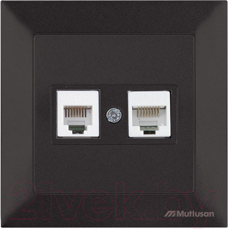 Изображение товара Розетка Mutlusan Daria 2120 139 0184 (черный)