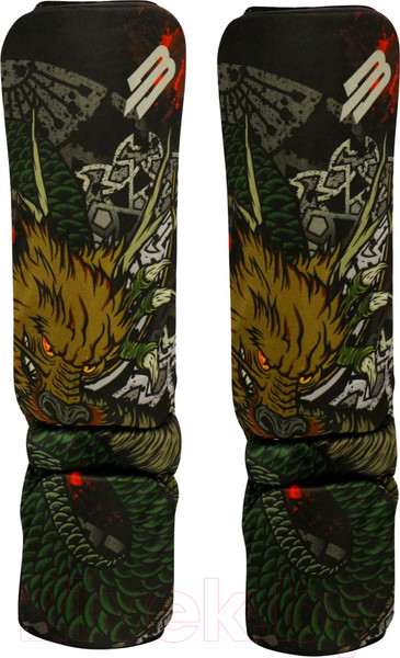 Изображение товара Защита голень-стопа для единоборств BoyBo Dragon (нейлон, XS)