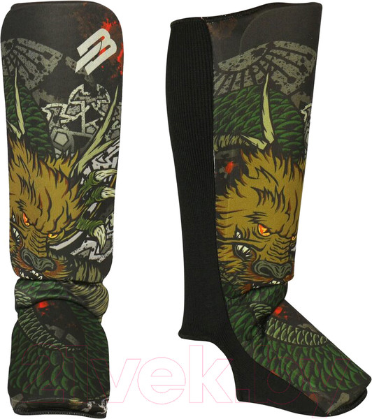 Изображение товара Защита голень-стопа для единоборств BoyBo Dragon (нейлон, L)