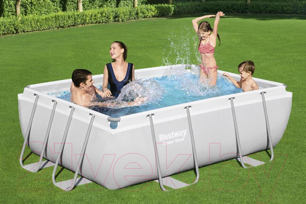 Изображение товара Каркасный бассейн Bestway Power Steel 56629 (282x196x84, с фильтр-насосом)