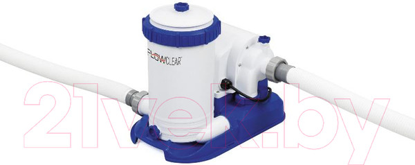 Изображение товара Каркасный бассейн Bestway Power Steel Swim Vista 56719 (610x366x122, с фильтр-насосом и лестницей)