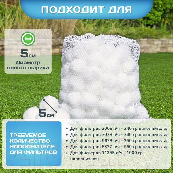 Изображение товара Наполнитель для фильтра бассейна Bestway Polysphere