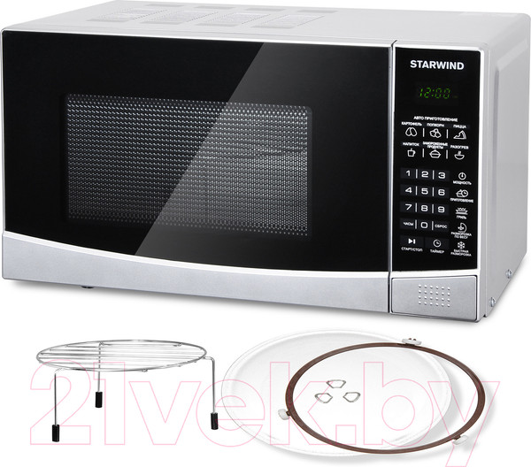 Изображение товара Микроволновая печь StarWind SMW2820 (серебристый/черный)
