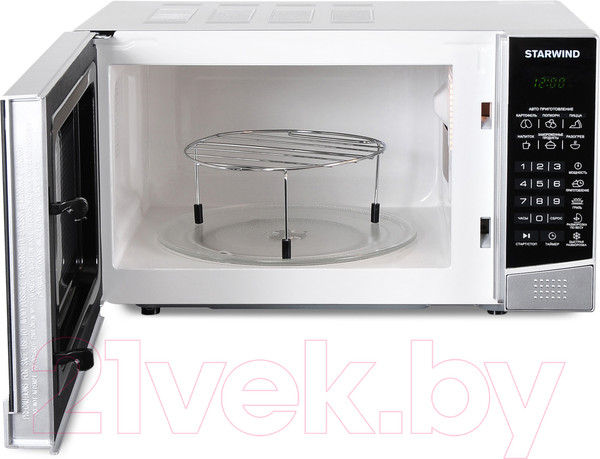 Изображение товара Микроволновая печь StarWind SMW2820 (серебристый/черный)