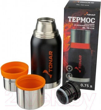 Изображение товара Термос универсальный Тонар HS.TM-038 (750мл, черный)