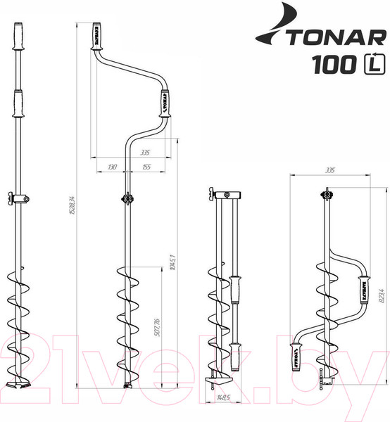 Изображение товара Ледобур Тонар ЛР-100Д / LK-100LD