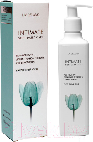 Изображение товара Гель для интимной гигиены Liv Delano С пребиотиком для интимной гигиены ежедневный уход (230мл)