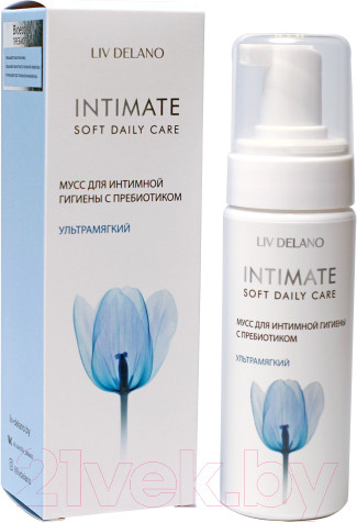 Изображение товара Пенка для интимной гигиены Liv Delano Мусс для интимной гигиены с пребиотиком ультрамягкий (150мл)
