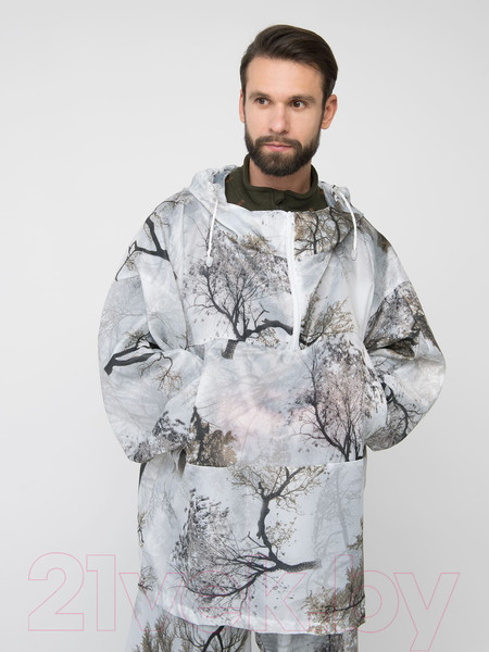 Изображение товара Костюм маскировочный Huntsman Метель зима Кусты шелк (р-р 58-64)