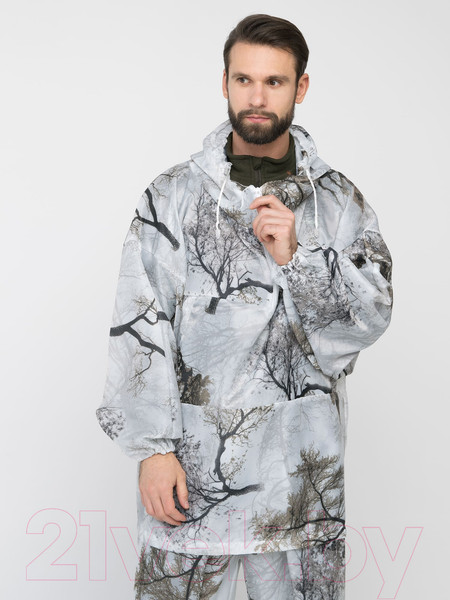 Изображение товара Костюм маскировочный Huntsman Метель зима Кусты шелк (р-р 58-64)