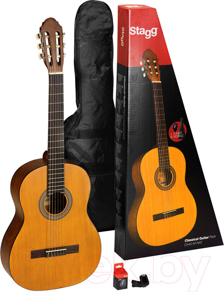 Изображение товара Акустическая гитара Stagg C440 M NAT Pack (с чехлом и тюнером)