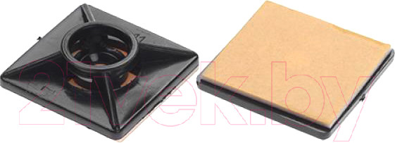 Изображение товара Площадка для стяжки Starfix Самоклеящаяся 19х19 / SM-77220-100 (100шт, черный)