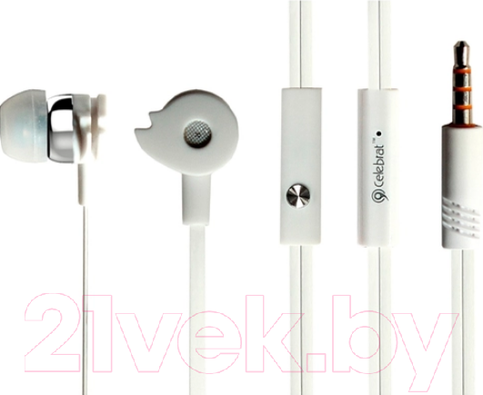 Изображение товара Наушники-гарнитура Celebrat D1 (белый)