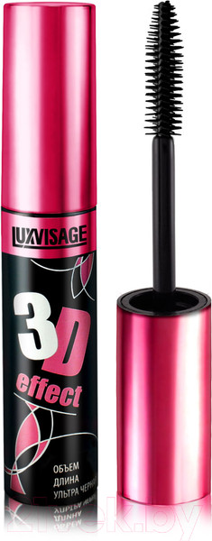 Изображение товара Тушь для ресниц LUXVISAGE 3D-effect объем длина ультра черная (10г)