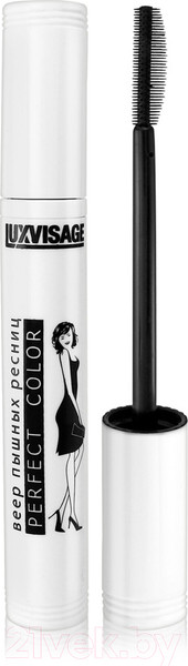 Изображение товара Тушь для ресниц LUXVISAGE Perfect Color веер пышных ресниц (9г)