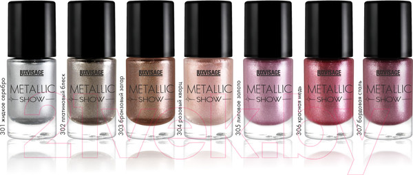 Изображение товара Лак для ногтей LUXVISAGE Metallic Show тон 302 (9г)
