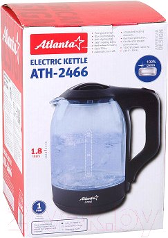 Изображение товара Электрочайник Atlanta ATH-2466 (черный)