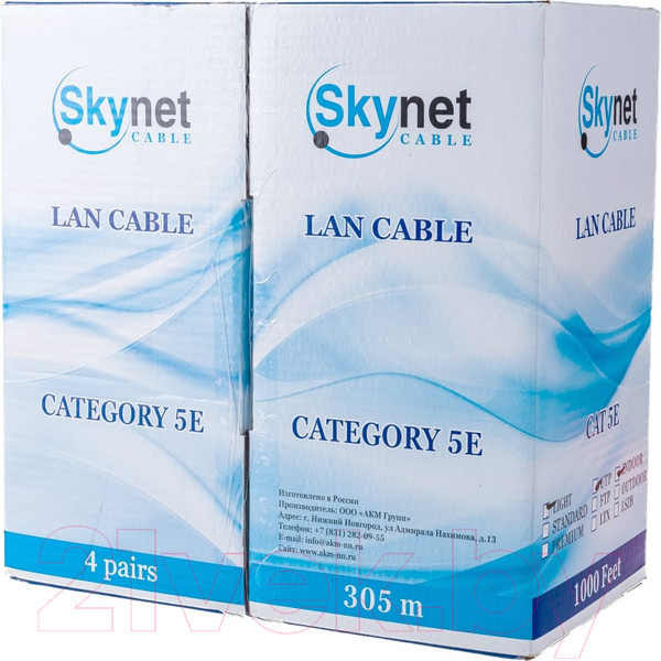 Изображение товара Кабель SkyNet CSL-UTP-4-CU (305м)