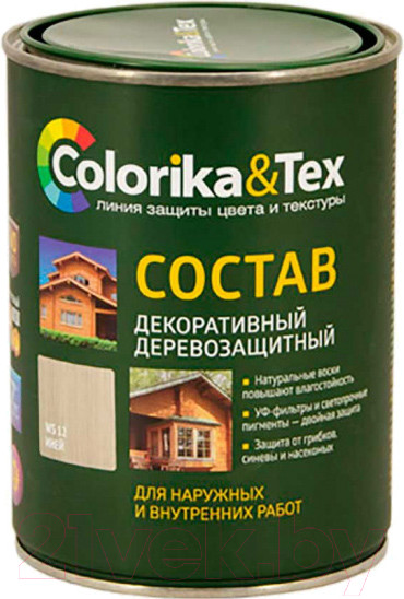 Изображение товара Защитно-декоративный состав Colorika & Tex 800мл (иней)