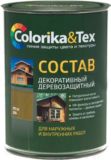 Изображение товара Защитно-декоративный состав Colorika & Tex 800мл (сосна)