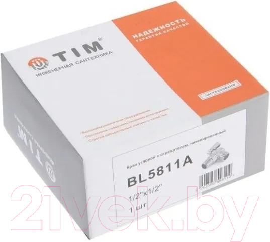 Изображение товара Шаровой кран Tim TM Угловой BL-5811A