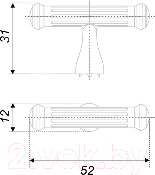 Изображение товара Ручка для мебели Boyard Rigata RC531AP.1