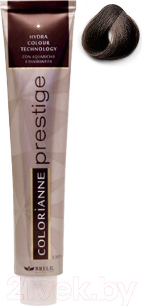 Изображение товара Крем-краска для волос Brelil Professional Colorianne Prestige 4/00 (100мл, шатен)