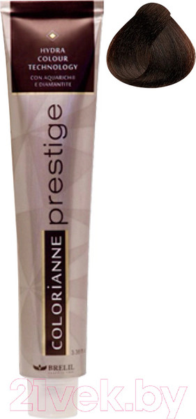 Изображение товара Крем-краска для волос Brelil Professional Colorianne Prestige 5/18 (100мл, светлый шатен шокоайс)