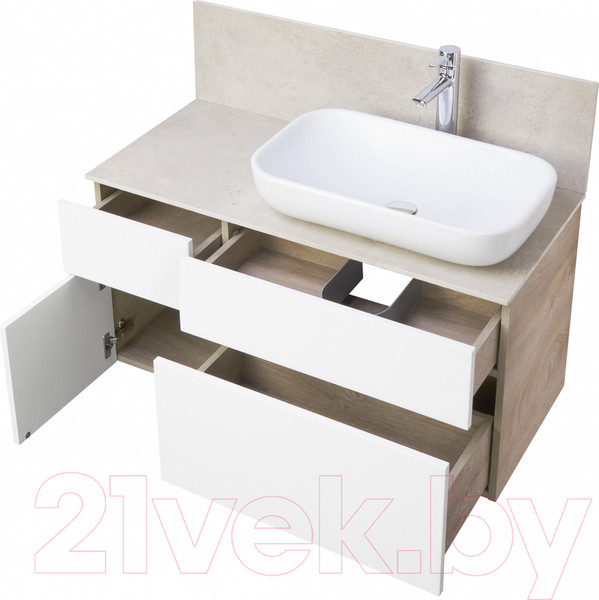 Изображение товара Тумба под умывальник Акватон Мишель 100 (1A244101MIX40)