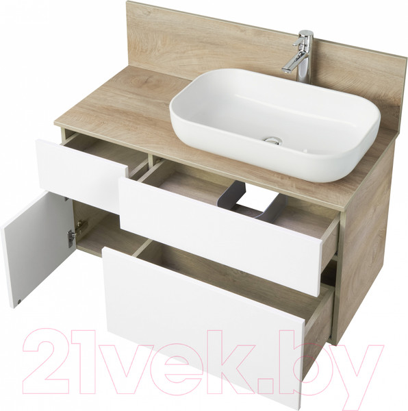 Изображение товара Тумба под умывальник Акватон Мишель 100 (1A244101MIX40)