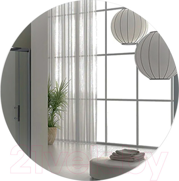 Изображение товара Зеркало Пекам Ring Fly 80x80 / ringFly-80x80s (с подсветкой и сенсором на прикосновение)
