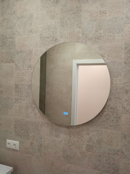 Изображение товара Зеркало Пекам Ring Fly-sp 80x80 / ringFly-80x80sp (с подсветкой и подогревом, с сенсором на прикосновение)