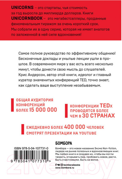 Изображение товара Книга Эксмо Ted Talks. Слова меняют мир (Андерсон К.)