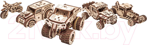 Изображение товара Набор игрушечной техники EWA Набор транспорта