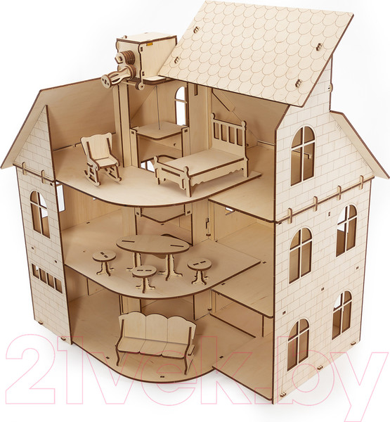 Изображение товара Кукольный домик EWA С лифтом
