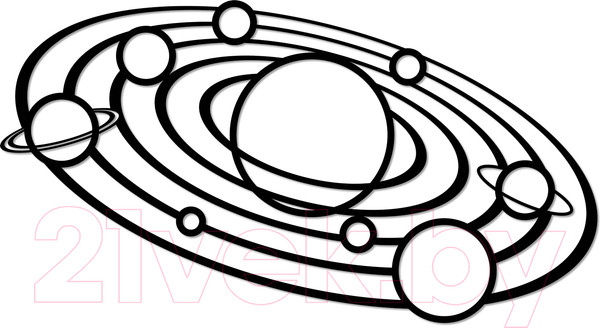 Изображение товара Декор настенный EWA Солнечная система