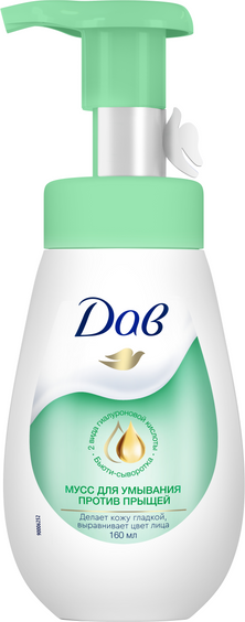 Изображение товара Пенка для умывания Dove Против прыщей (160мл)