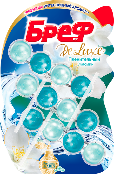 Изображение товара Чистящее средство для унитаза Бреф Пленительный Жасмин (3x50г)