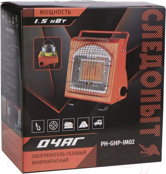 Изображение товара Инфракрасный обогреватель Следопыт Очаг PF-GHP-IM02