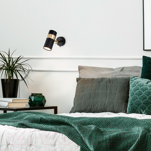 Изображение товара Спот Евросвет 20096/1 (черный/золото)