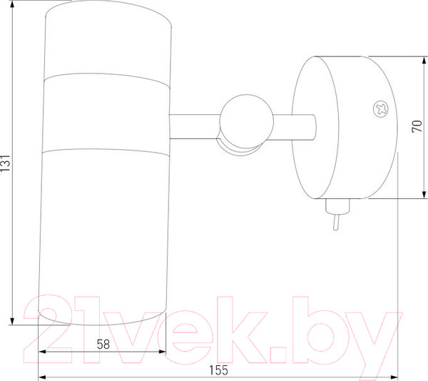 Изображение товара Спот Евросвет 20096/1 (черный/золото)