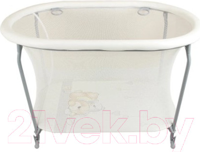 Изображение товара Игровой манеж GLOBEX Овал Мишки (серый)