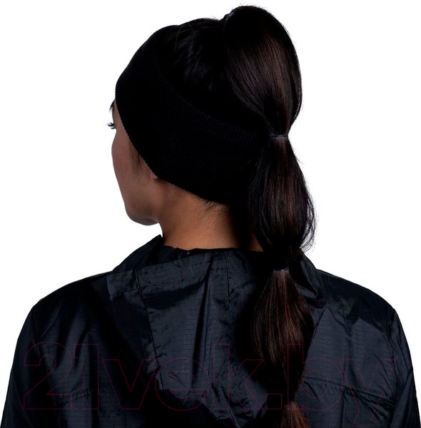 Изображение товара Повязка на голову Buff Crossknit Headband Solid Black (126484.999.10.00)