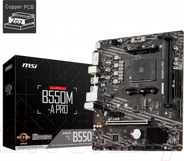 Изображение товара Материнская плата MSI B550M-A Pro