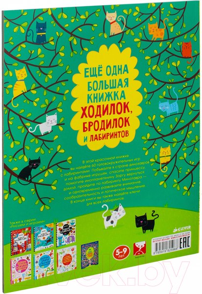 Изображение товара Книга CLEVER Еще одна большая книжка ходилок, бродилок и лабиринтов